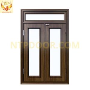 Cửa sổ thép vân gỗ 2 cánh CS2H0K