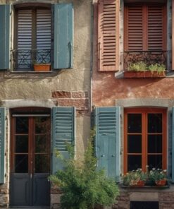 Mẫu cửa chớp gỗ cổ điển