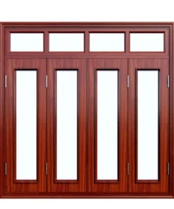 Cửa sổ thép vân gỗ 4 cánh CS4H0K - Vật Tư Xây Dựng NTP