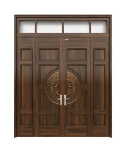 Cửa thép vân gỗ 4 cánh NS4H15H8