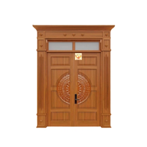 Cửa nhôm vân gỗ 2 cánh huỳnh trống đồng